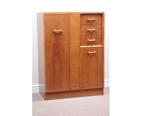 G-Plan E Gomme light oak tallboy, W89cm, H122cm, D46cm   Condition Report   Click here for further images, condition, auction