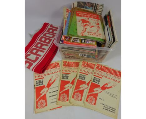 Collection of Scarborough Football programmes dating from 60's onwards and other football programmes from the 50's onwards an