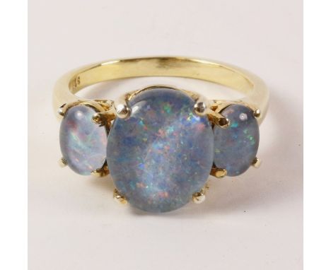 Opal ring stamped 925   Condition Report   Click here for further images, condition, auction times & delivery costs