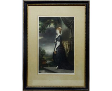 Lady Isabella Hamilton, mezzotint after L Busiere signed in pencil also with blind stamp pub. 1913 by Henry Graves & Co, Lond