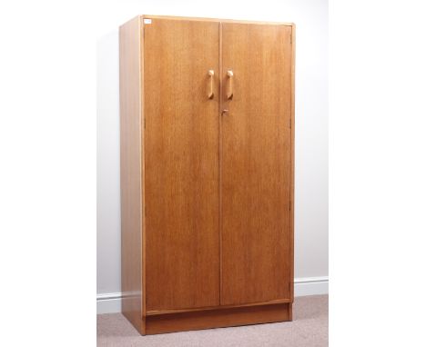 G-Plan E Gomme light oak double wardrobe, W92cm, H176cm, D54cm   Condition Report   Click here for further images, condition,