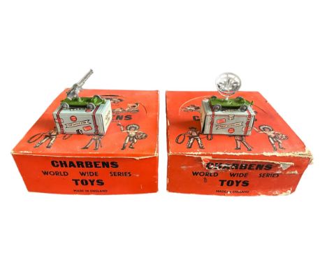 Charbens Trade boxes World Wide Series, generally excellent in good or better boxes, with Mobile Radar No. 32 and Twin Bofors