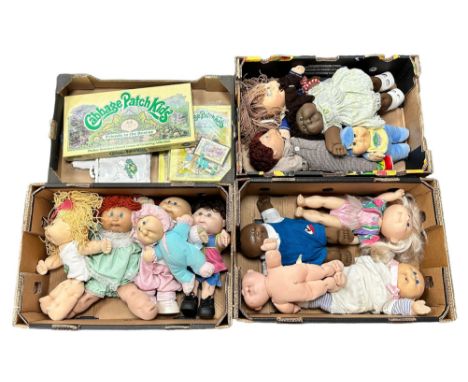 Cabbage Patch Kids collection, generally excellent to good, with Parker Bros game, Read-Along books with cassette tapes (3-sh