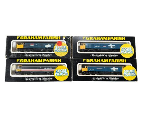 Graham Farish 5 Pole Motor locomotives, generally excellent in excellent to good boxes, with BR Inter City Executive 47487 No