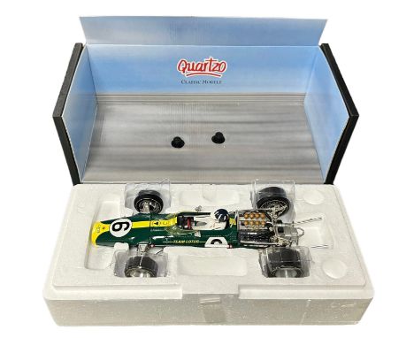 Quartzo 1/18th scale Lotus 49 1967 Dutch Grand Prix Graham Hill No. Q9002, generally excellent in excellent box (window card 