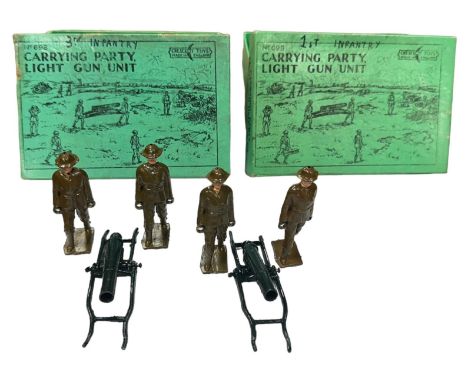 1930s Crescent pair of Carrying Party Light Gun Unit No. 698, generally excellent to good plus in good plus green illustrated