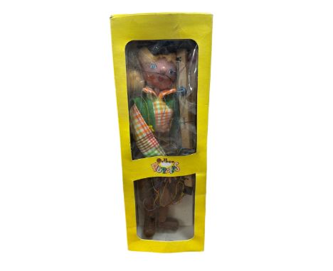 Pelham Puppet Cowgirl No. SS15, generally excellent in good plus yellow window box, with single sheet leaflet. Contents unche