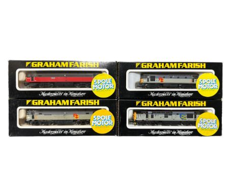 Graham Farish 5 Pole Motor locomotives, generally excellent in excellent to good plus boxes, with Railfreight Metals 37906 No