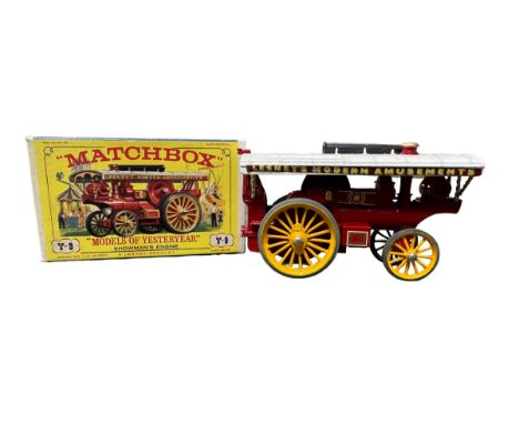 Matchbox. Models of Yesteryear 1924 Fowler Big Lion Showman's Engine bright red No. Y-9, generally excellent to good plus in 