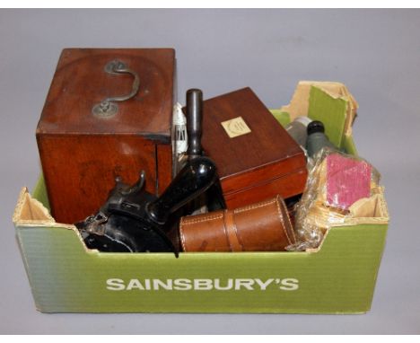 Mixed collectable's to include a cased hydrometer, military telescopic sights, vintage spectacles etc. CONDITION REPORT; Avai