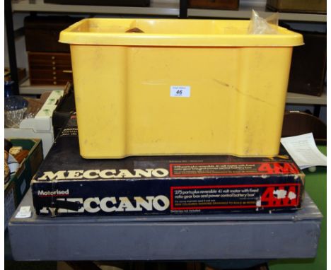 Large selection of vintage Meccano  CONDITION REPORT; Available on request. Catalogue descriptions and condition reports are 