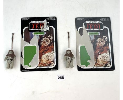 Star Wars Return of the Jedi 2 Chief Chirpa figures with cards (loose)