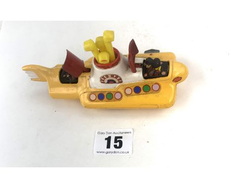 Corgi 1969 die-cast model of The Beatles Yellow Submarine 5.25" long