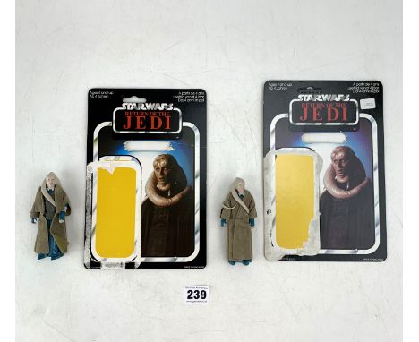 Star Wars Return of the Jedi 2 Bib Fortuna figures with cards (loose)