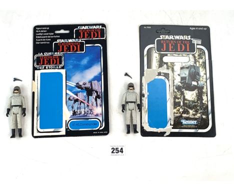 Star Wars Return of the Jedi 2 AT-AT Commander figures with cards (loose)
