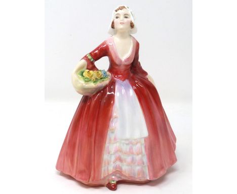 Royal Doulton figurine HN1537, Janet, H: 18 cm, no cracks or chips. P&amp;P Group 2 (£18+VAT for the first lot and £3+VAT for