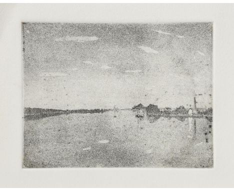 ‡ Bernard Leach CBE (1887-1979) Night on the Thames aquatint on paper unsigned 19.7 x 15cm (image) Literature Simon Olding Th