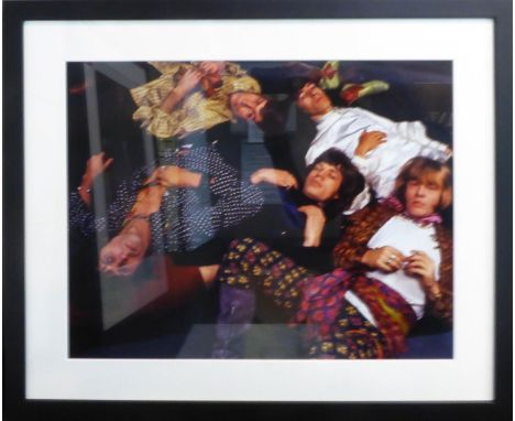 ROLLING STONES, Stoned on their backs in 1967, photographed from a ladder, 2/25, 40cm x 50cm, framed and glazed, 