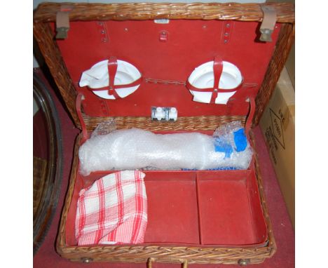 A Sirram wicker fitted picnic hamper