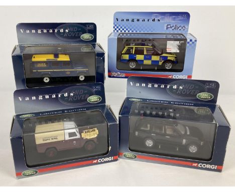 4 boxed limited edition Corgi Vanguards 4x4 vehicles, all 1:43 scale. Comprising: VA07609 Edinburgh CT Traffic Patrol Land Ro