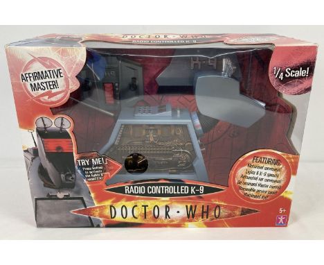 A boxed &amp; unopened 2004 Character Toys BBC Doctor Who remote control K-9. ¼ scale, battery operated with motorised moveme