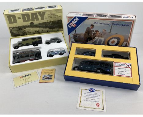 2 limited edition WWII anniversary multi vehicle collectors sets by Corgi. D-Day 50th Anniversary Operation Overlord no. 3472