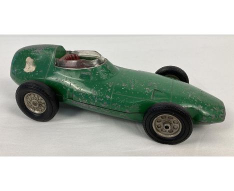 A British made vintage Vanwall green racing car. Marked to underside "Vanwall The Great British Racing Car Grand Prix Winner"