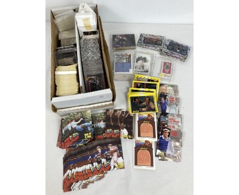 A box of assorted vintage trading cards, mostly American. To include: 1991 Pacific "Bingo", Popcardz, 1994 Skybox "Blue Chips