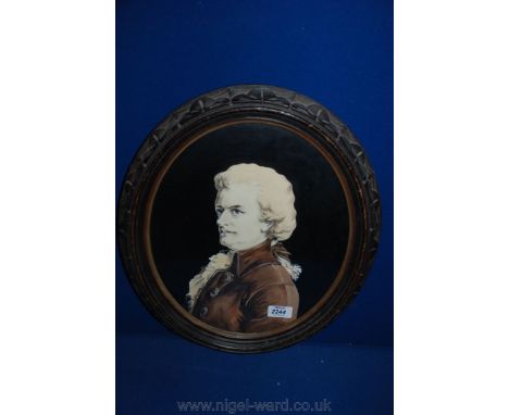 An oval framed Portrait