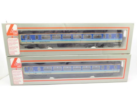 A Lima Super Sprinter diesel rail car, boxed with similar dummy rail car, boxed