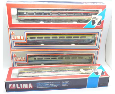 Four Lima Intercity carriages, boxed