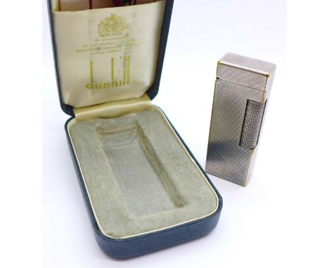A Dunhill lighter, cased