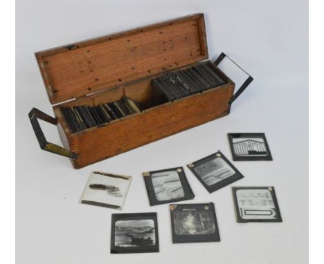 A collection of magic lantern slides, including educational, topographical, engineering, physisical geography, mining etc, so