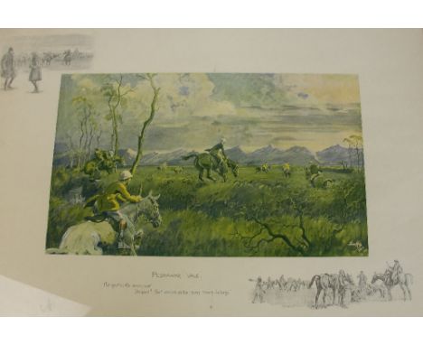 After CHARLES JOHNSON PAYNE "SNAFFLES" (1884-1967); a signed coloured print "Peshawar Vale", signed in pencil lower left, bea