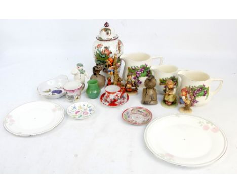 A Royal Doulton figure; DS2 The Snowman Gift Collection "The Snowman", four Hummel figures and various decorative ceramics. C
