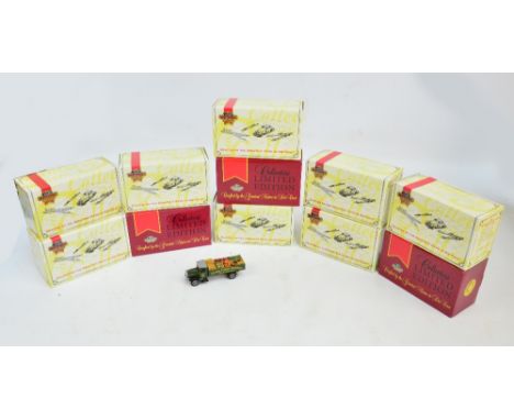 A collection of boxed Matchbox diecast model vehicles including 1930 Leyland Titan Bus, 1918 Crossley Floral Delivery Truck, 