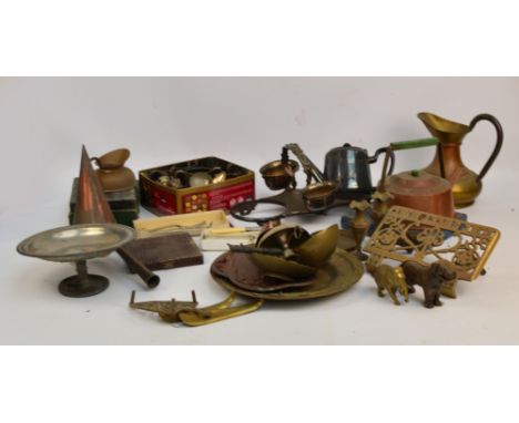 A quantity of silver plate including flatware, jug, vase etc.