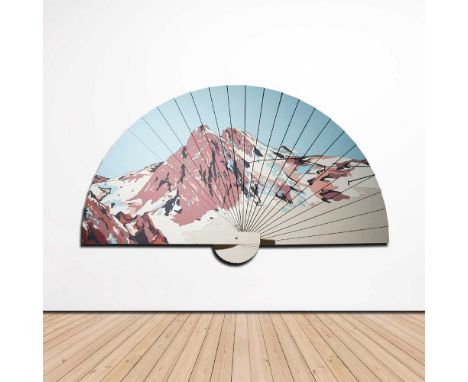 § Yehudit Sasportas (Israeli 1969-) It's a Fan, 2001-03 acrylic and ink on MDFDimensions:163cm x 277cm  (64 1/4in x 109in)Pro
