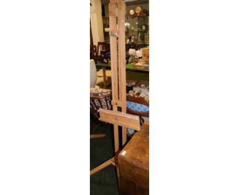 An artist's adjustable easel