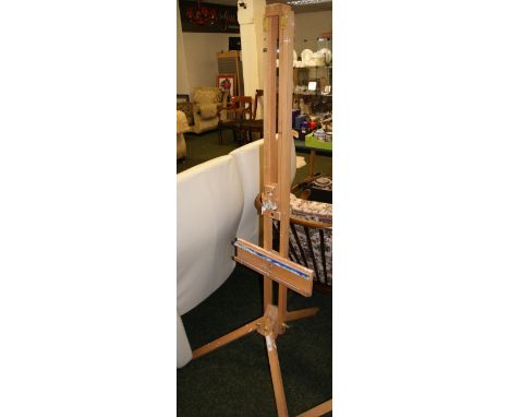 An artist's adjustable easel