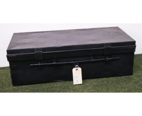 A vintage tin-trunk