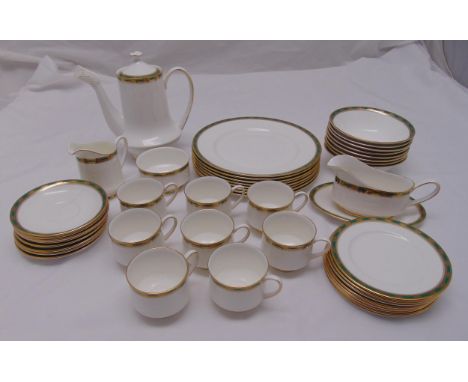 Royal Albert Elgin dinner and coffee set to include plates, bowls, cups, saucers, coffee pot, sugar bowl, cream jug and sauce