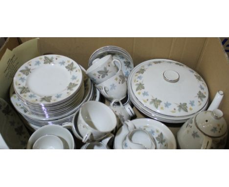 A Ridgway 'White Mist' part dinner and tea service comprising 52 pieces
