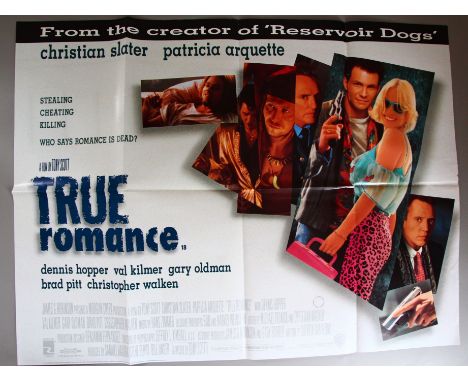 Large lot of Fifty plus Cinema Quads including "True Romance" starring Dennis Hopper, Christian Slater, Patricia Arquette, Qu