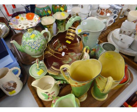 ASSORTED MID-CENTURY ENGLISH CERAMICS including Carltonware, Rouge Royal and other patterns, pair of Royal Stafford drip glaz