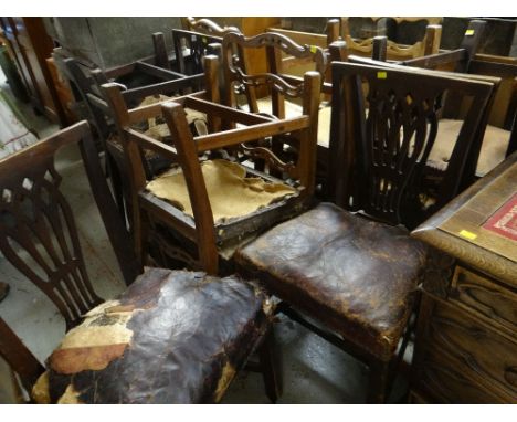 ASSORTED ANTIQUE CHAIRS including farmhouse style, ladder back chairs ETC (for restoration)