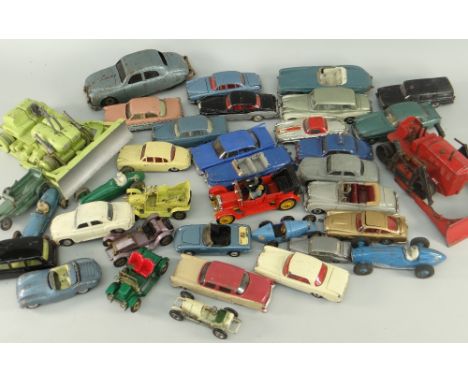 ASSORTED EARLY-MID CENTURY DIE CAST VEHICLES including Dinky Toys 'Rolls Royce Phantom V', Dinky Supertoys 'Bulldozer', Corgi