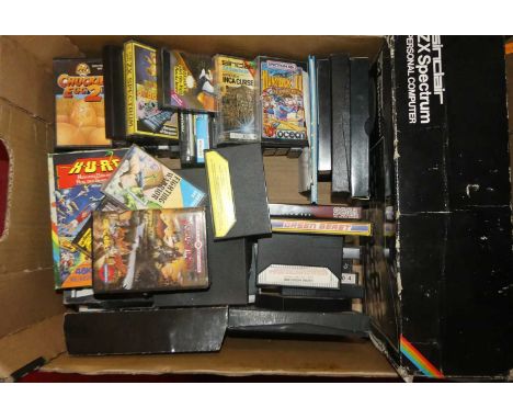 A quantity of Sinclair ZX Spectrum Games and Console to include Bruce Lee, Vampire Village etc Just one console – ZX Spectrum