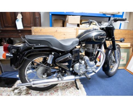 A 1991 Enfield 350cc Bullet Motorcycle, not registered, Indian built, with various documents and receipts, V5 registration, p