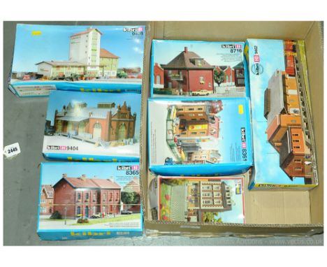 HO Gauge Scale European Outline plastic Lineside Kits. European Outline include Kibri 9462 Goods Shed, 9404 Factory, 8716 Det